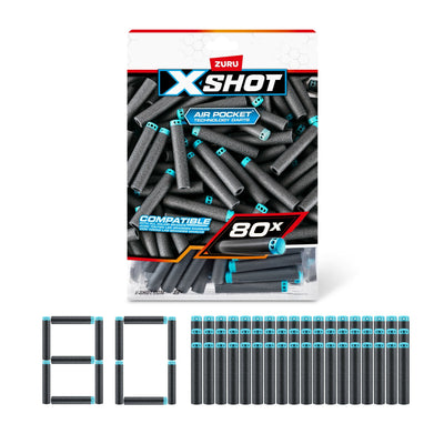 Zuru X-shot Excel - Paquete Recharge 80 Dardos, Lanzador Dardos 36589 — image 1