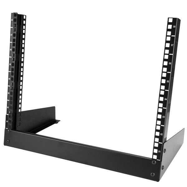 StarTech.com Rack Desktop 8U 2 Columnas And 19 Pulgadas Cabinet Rack Servers With Frame Abierto Desk Ra