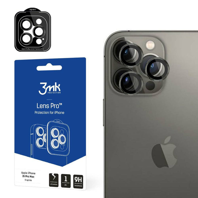 3MK Lens Protection Pro Graphite Do Apple Iphone 15 Pro Max.