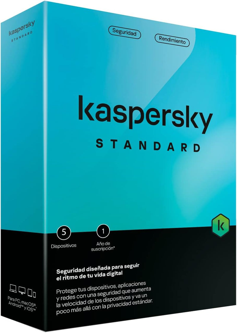 Kaspersky Antivirus Standard 5 Dispositivos 1 Year