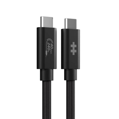Hyper Hyperdrive Next USB Cable USB-C (m) a USB-C (m) USB4 1.2M Black — image 1