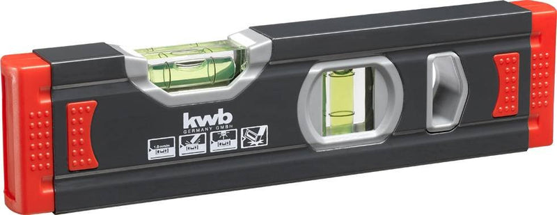 Kwb Mini Level Burbuja Aluminium 20CM Grey Oscuro/Red 65280