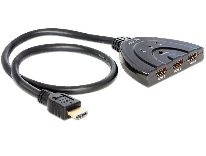 Delock Switch Bidrectional HDMI 3-1 4K 60HZ Black