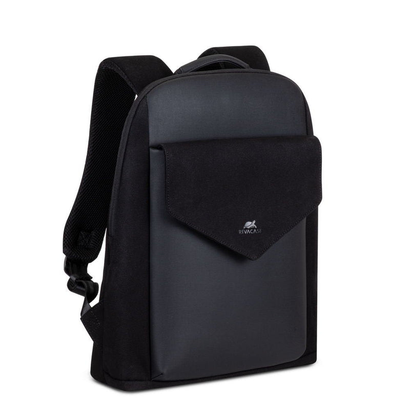 Backpack Riva Canvas Urban Laptop (14) Black 8524