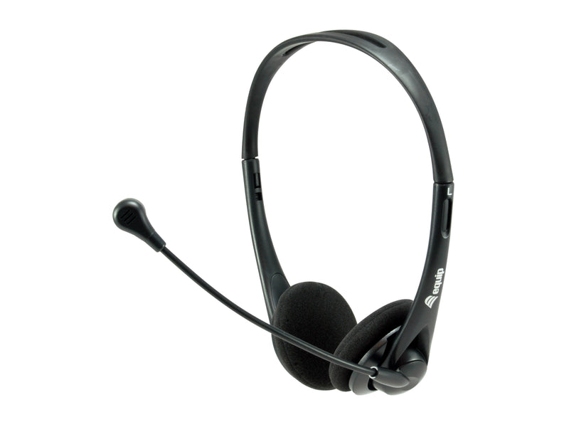 Equip Headphones Stereo With Microphone Flexible - Diadema Adjustable - Almohadillas Acolchadas - Controles Ca
