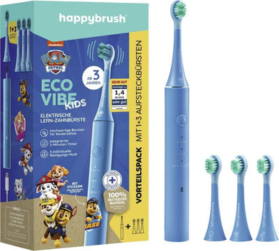 Happybrush Brush Teeth Eco Vibe Kids Paw Patrol + 3 Spare Parts Eléctrico Blue Claro Cpbean — image 1