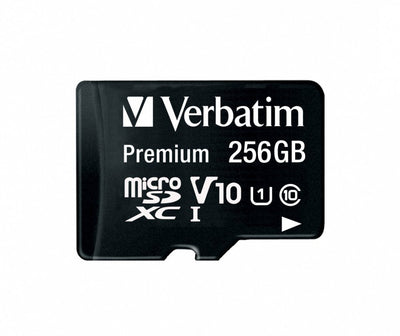 Verbatim microSD 256GB Class 10 Microsdxc Uhs-i Incl Adapter — image 1