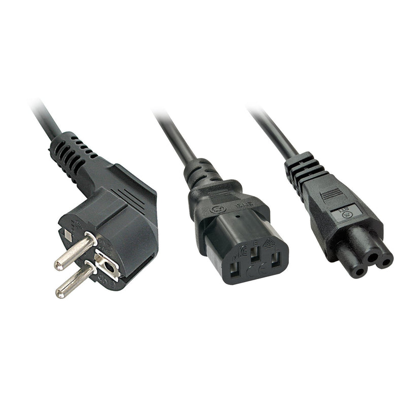 Lindy Cable And 2M Schuko a 1X IEC C13 And 1X IEC C