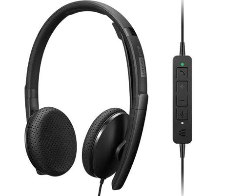 Lenovo Headphone Oreja Cableado USB-C Black Certificado Zoom — image 1