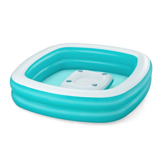 Bestway Inflatable Kids Pool 2 Chambers Family Floating Table 218X218X48 Cm +6 Years