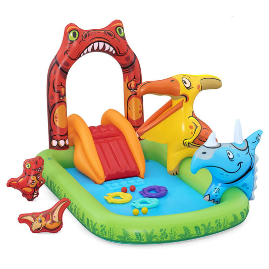 Bestway Inflatable Pool Dinosaur Play Park 241X140X137 Cm 3-6 Years Garden 53160