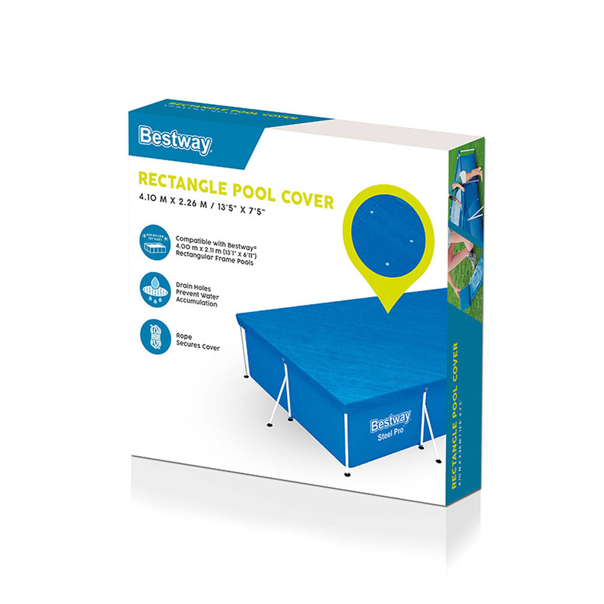Bestway Swimming Pool Cover Bestway Blue 410 X 226 Cm