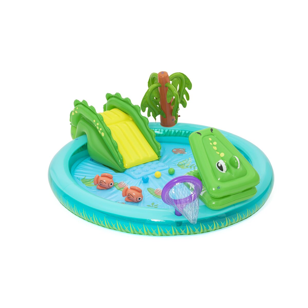Bestway Inflatable Pool Crocodile Play Park 224X181X72 Cm +2 Years Garden 53166