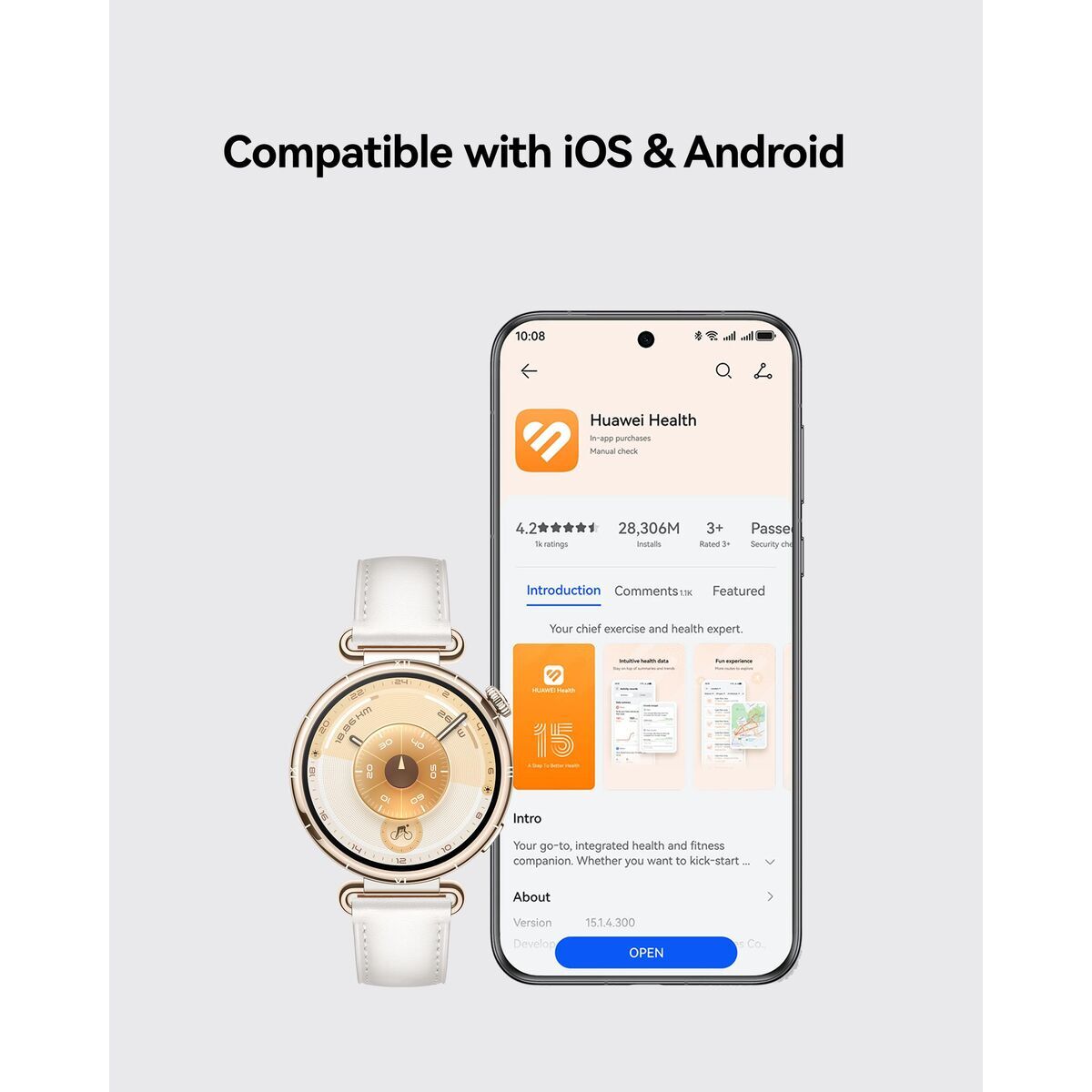 Huawei Smartwatch Huawei Watch Gt 6 Konsu-B19M Golden 1,32"