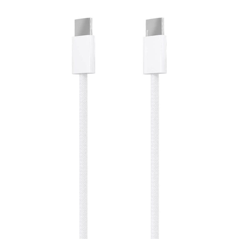 Aisens USB Cable 2.0 3A 60W Apple - Type USB-C/M-usb-c/M - 1M - White