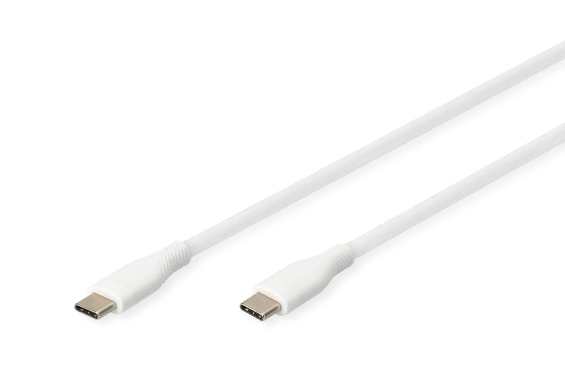 Digitus USB-C 2.0 (st-st) 1M Ladecable Silikon 60W White