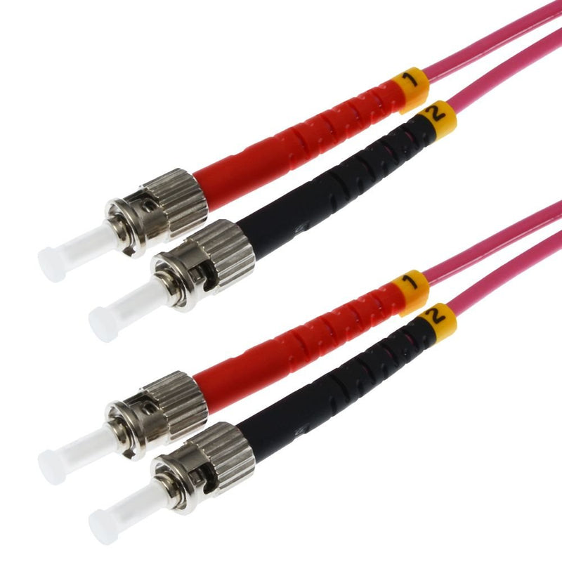 Helos Lwl Network Cable OM4 Duplex 3,0MM St-st 50/125?M Violet Brezo 7,5M Lszh