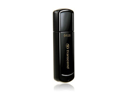 Transcend USB Flash Drive 64GB USB 2.0 Jetflash 350 Black — image 1