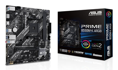 ASUS Motherboard AM4 Prime B550M-K ARGB — image 1