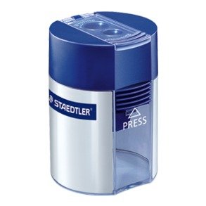 Staedtler Sacapuntas Manual Blue Silver Round Double — image 1