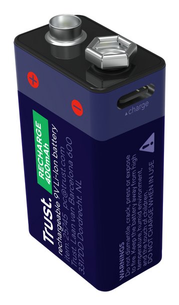 Trust Batteries 6LR61 25745 9V Recargables