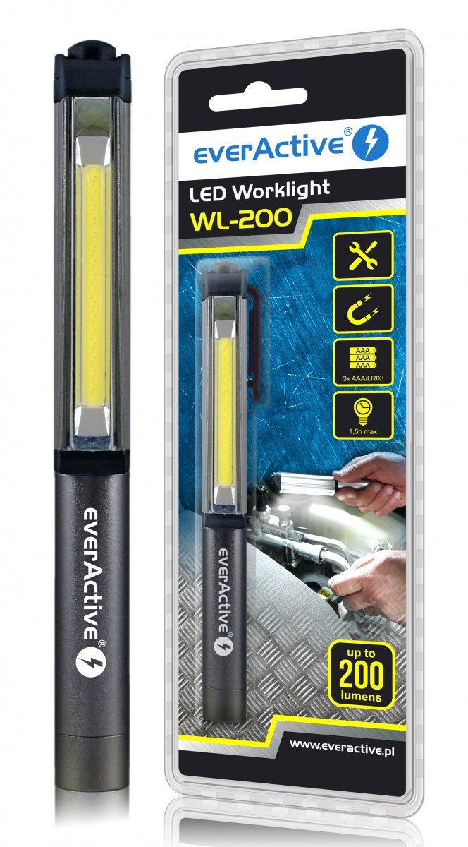 Everactive Latarka Warsztatowa 3W Cob