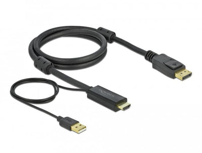 Delock HDMI Cable a DisplayPort 4K 30 HZ 1M — image 1