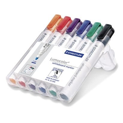 Staedtler Marker Whiteboard White Lumocolor Box 6UDS