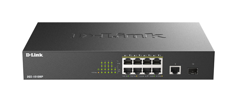 Switch D-link DGS-1010MP/ And 8XG PoE 1XG Up 1XG Sfp