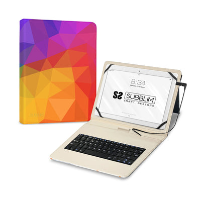 Subblim Case With Keyboard Keytab USB 11' Triángulos USB Tablets 11' — image 1