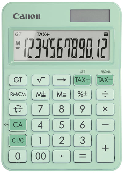 Canon LS-125KB Calculator Desktop 12 Dígitos Panel Solar Battery Green — image 1