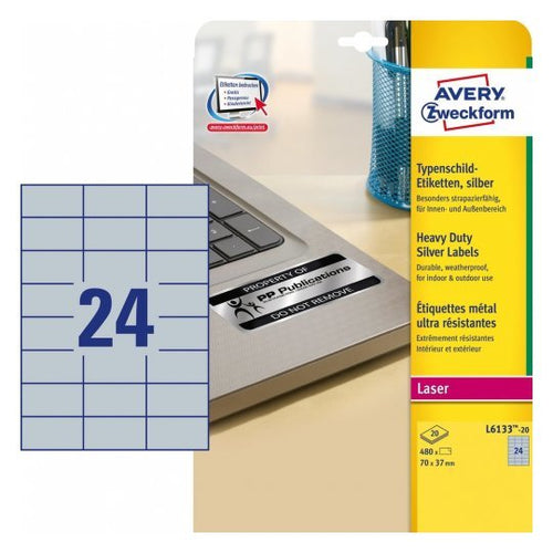 Avery Zweckform Typenschildetiketten 70,0 X 37,0MM — image 1