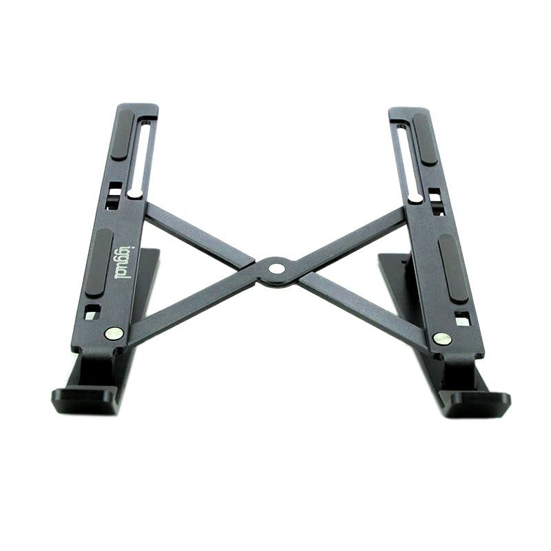 Iggual Stand Laptop Foldable Aluminium Grey
