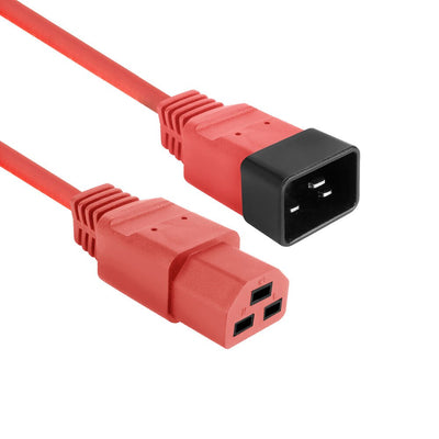 Powercord C20 - C21 IEC60320 Red 2.5M — image 1