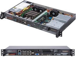Supermicro Superserver 5019D-FN8TP, Barebone Black 1U SYS-5019D-FN8TP