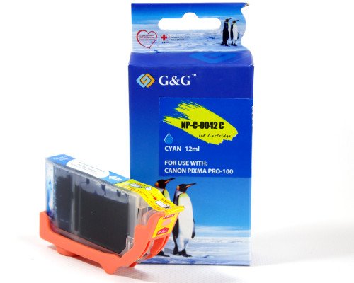 G&g Cartridge Compatible Canon CLI-42C/6385B001 Cyan