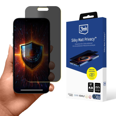 3MK Screen Protector Privacy Iphone 15- Silky Matt Privacy — image 1