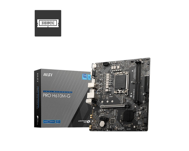 MSI Motherboard Pro H610M-G 1700 MATX 2XDDR5