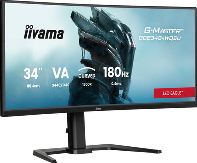 Iiyama Monitor Gaming 34 GCB3484WQSU-B1 21:9 2x HDMI + 2XDP + USB-C Cu Black — image 1