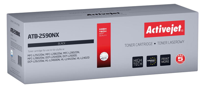 Activejet Toner ATB-2590NX Printers Brother Spare Part Brother TN2590XL Supreme 3000 Páginas Black