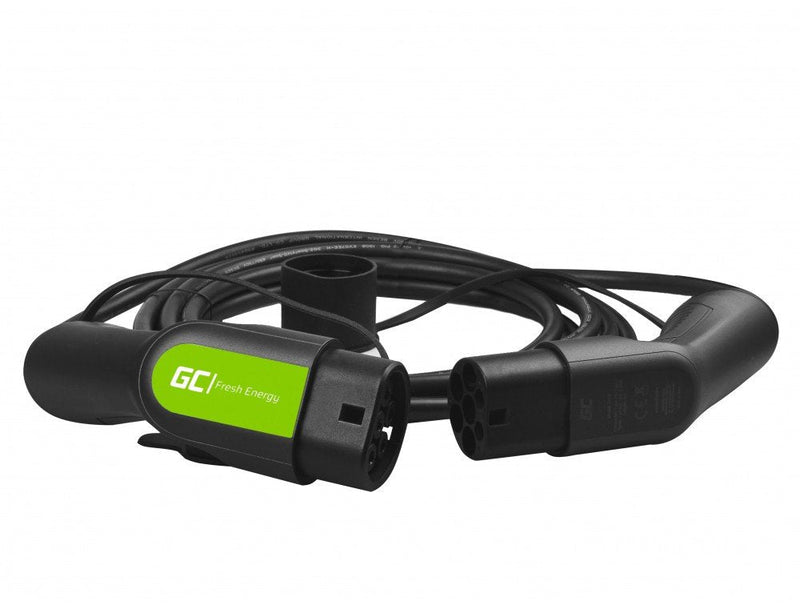 Green Cell EV13 Cable Charging Vehículo Eléctrico Black Type 2 1 5M