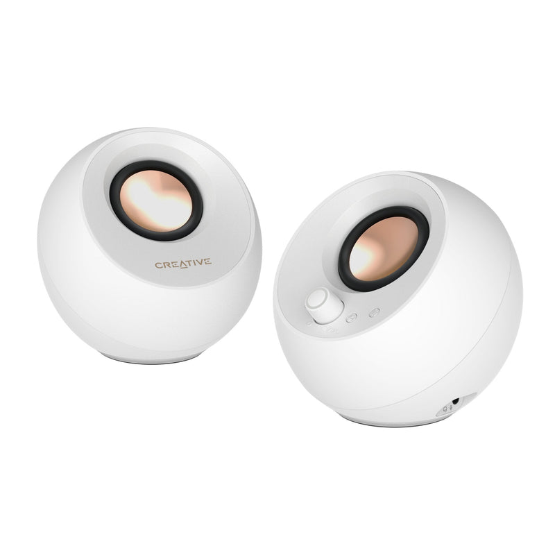 Speakers Creative Pebble Pro 2.0 USB-C Computer With Bluetooth 5.3 And Iluminación RGB Personalizable, Audio U