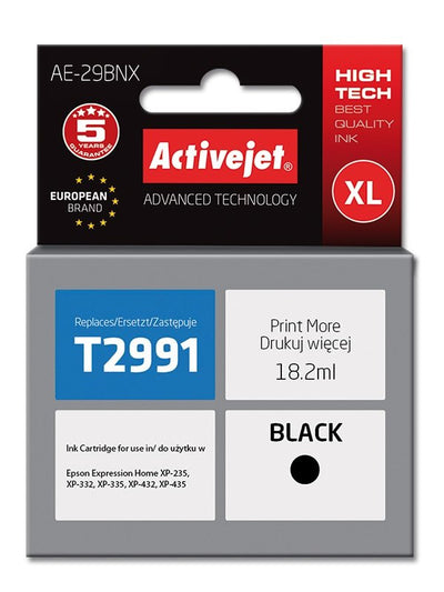 Activejet Ink AE-29BNX (reemplazo Epson 29XL T2991 - Supreme - 18ML - Black — image 1