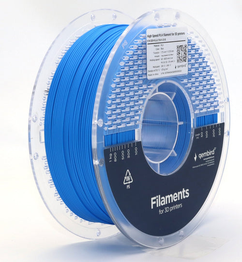 Gembird High Speed Pla Filament Blue 1.75MM 1KG — image 1