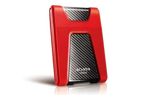 ADATA Dashdrive Durable HD650 External Hard Drive 1000GB Red