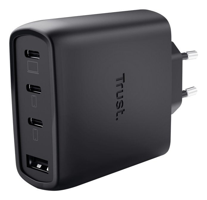 Trust Wall Charger GaN Maxo 65W 26067 3x USB Type-c 1x USB Includes USB Cable Type-c 65W
