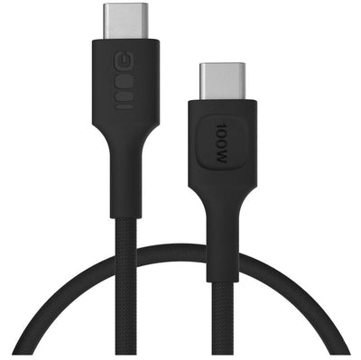 Green Cell USB-C To USB-C Cable Powerstream 100W 0.3M Black - Braided — image 1