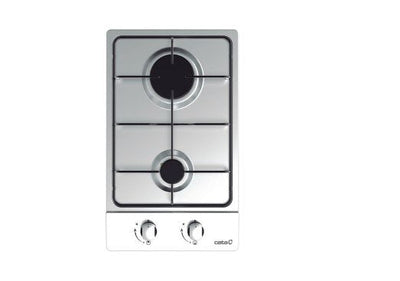 Cata Gi 3002 X Encimera, Gas, Wide 30CM, 2 Zonas Cocción, Steel Inoxidable — image 1
