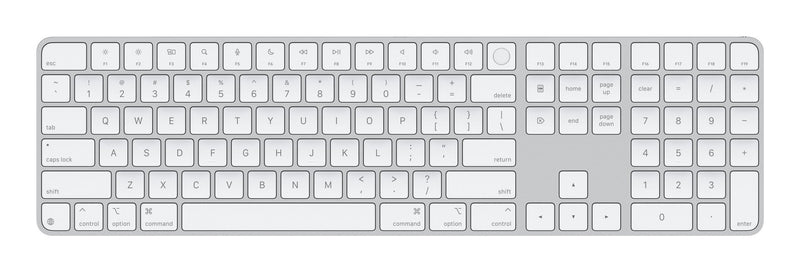 Apple Magic Keyboard With Touch Id And Numeric Keypad For Mac Models With Apple Silicone - Us English - White