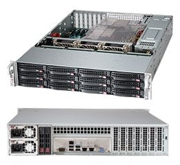 Supermicro CSE-826BAC12-R1K23LPB Housing Computer Shelf Black 1200W — image 1